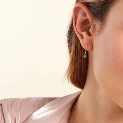 New Histoire d'Or Boucles D'oreilles Pendantes Goutte Or Jaune Topaze or jaune topaze bleu london