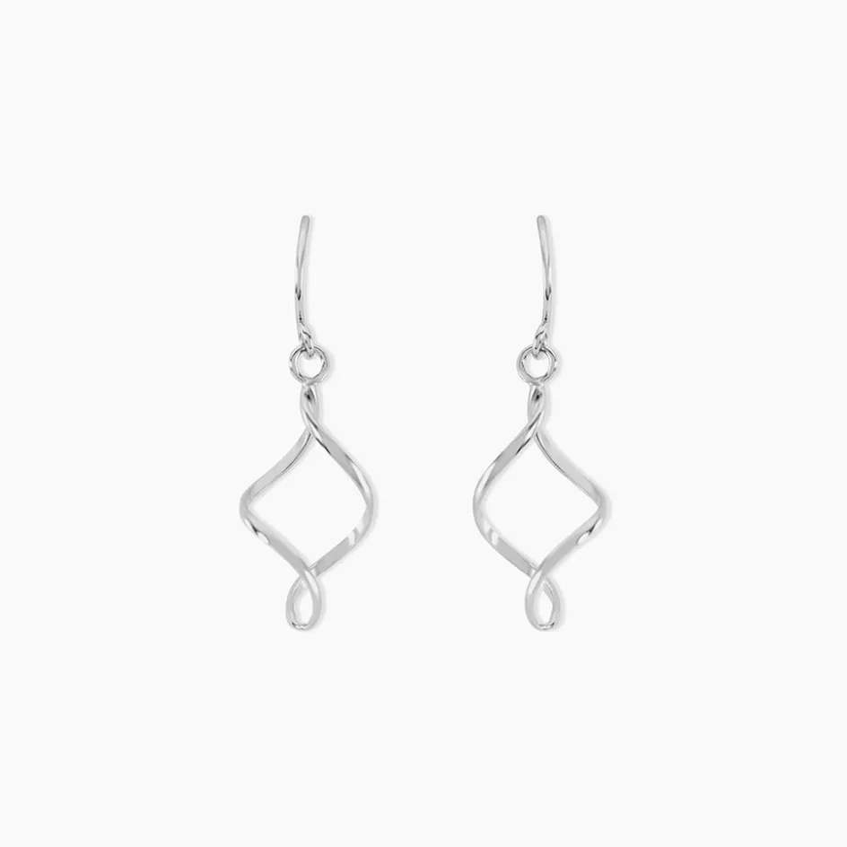 Sale Histoire d'Or Boucles D'oreilles Pendantes Louison Argent Blanc