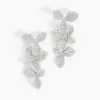 Best Histoire d'Or Boucles D'oreilles Pendantes Radiant Bloom Argent Blanc Oxyde