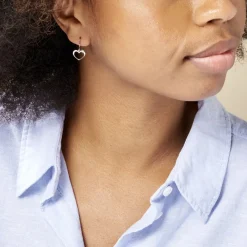 Sale Histoire d'Or Boucles D'oreilles Pendantes Cosima Argent Blanc