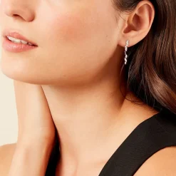 Best Histoire d'Or Boucles D'oreilles Pendantes Ellyn Argent Blanc Oxyde De Zirconium