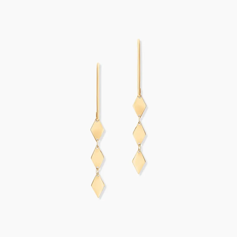 Clearance Histoire d'Or Boucles D'Oreilles Pendantes Epaphras Or Jaune