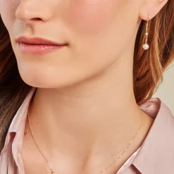 Sale Histoire d'Or Boucles D'oreilles Pendantes Bindy Or Jaune Perle De Culture