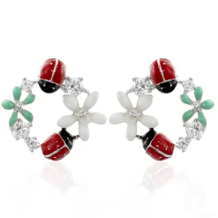 Outlet Histoire d'Or Boucles D'oreilles Pendantes Eliniane Argent Blanc Oxyde De Zirconium