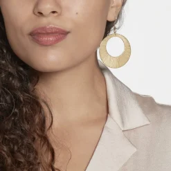 Clearance Histoire d'Or Boucles D'oreilles Pendantes Acier Doré Rohan