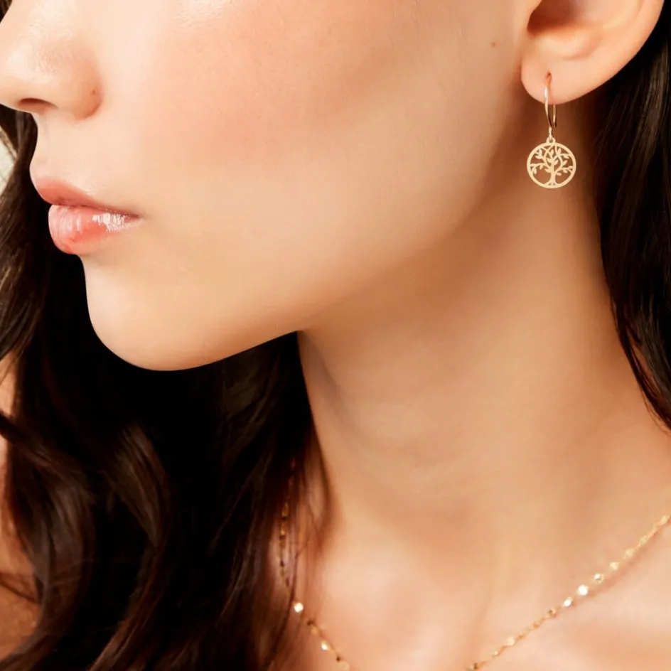 Clearance Histoire d'Or Boucles D'Oreilles Pendantes Gorden Or Jaune