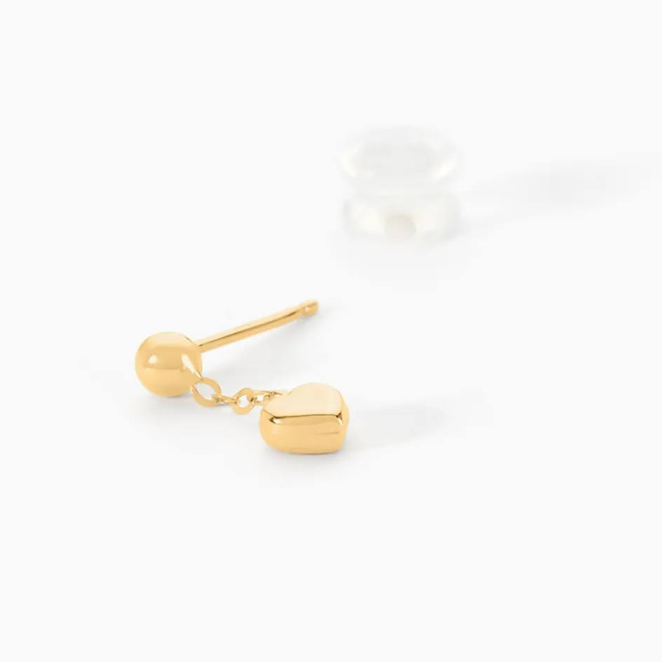 Outlet Histoire d'Or Boucles D'oreilles Pendantes Anne-maudae Pendantes Coeurs Or Jaune
