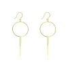 Outlet Histoire d'Or Boucles D'oreilles Pendantes Solaire Or Jaune