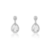 Sale Histoire d'Or Boucles D'oreilles Pendantes Argent Blanc Zelie Oxyde De Zirconium