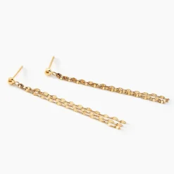 Clearance Histoire d'Or Boucles D'oreilles Pendantes Luminara Or Jaune