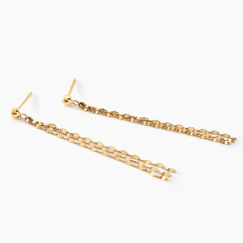 Clearance Histoire d'Or Boucles D'oreilles Pendantes Luminara Or Jaune