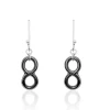 Clearance Histoire d'Or Boucles D'oreilles Pendantes Alicia Argent Blanc Céramique