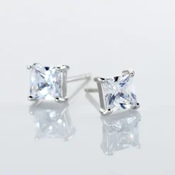 Sale Histoire d'Or Boucles D'oreilles Puces Argent Blanc Alys Oxyde De Zirconium