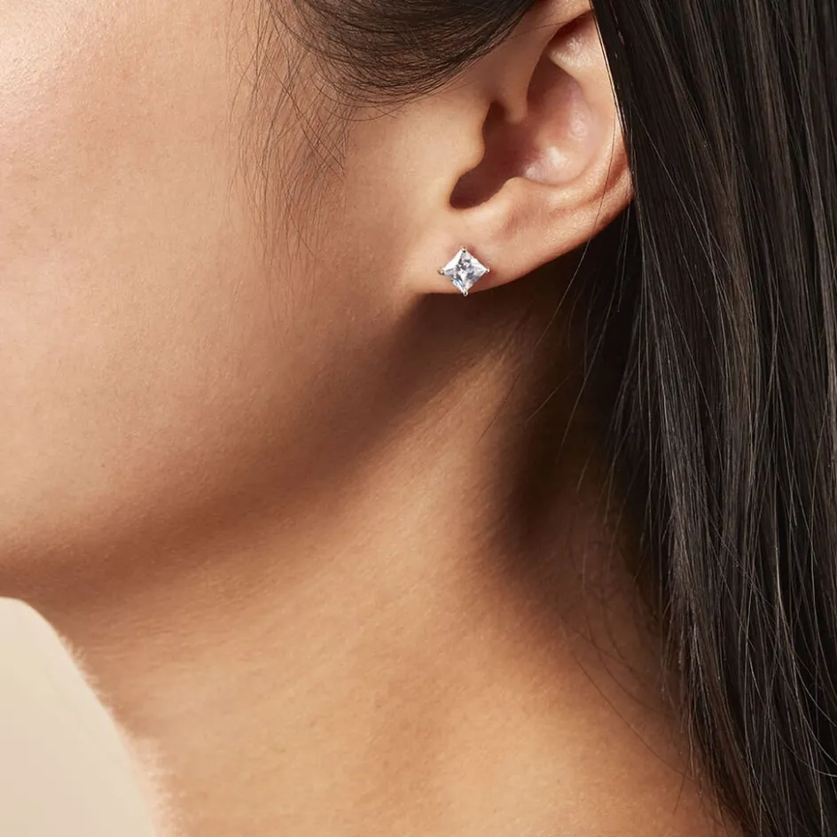 Sale Histoire d'Or Boucles D'oreilles Puces Argent Blanc Alys Oxyde De Zirconium