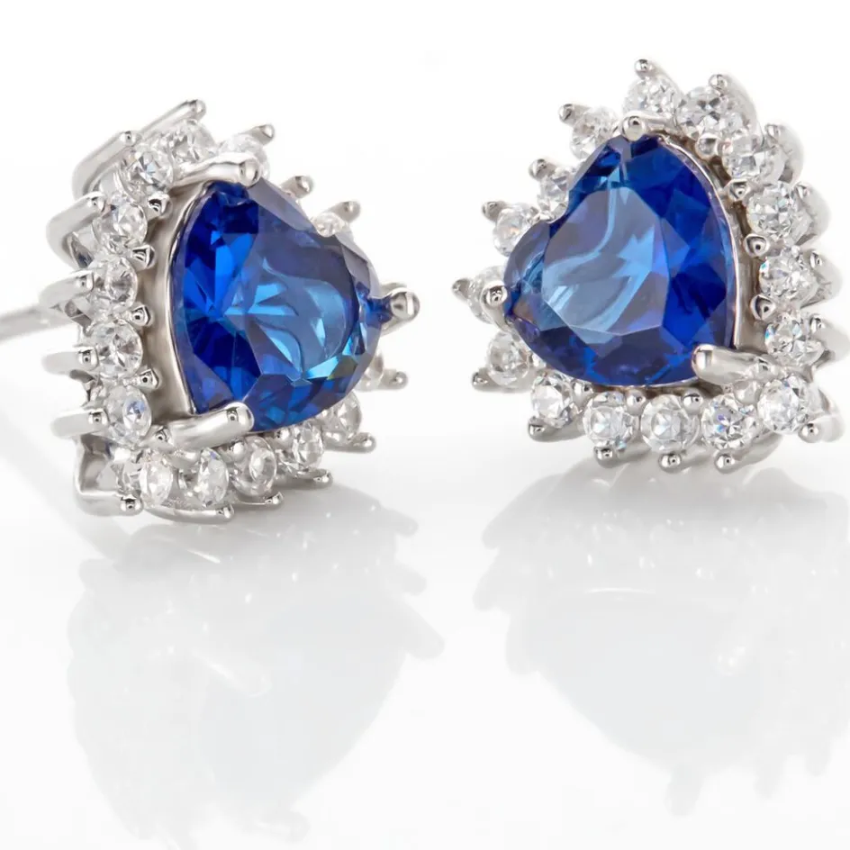 Best Histoire d'Or Boucles D'oreilles Puces Argent Blanc Sphinx Pierres