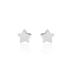 Sale Histoire d'Or Boucles D'oreilles Puces Astre Argent Blanc