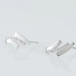 Outlet Histoire d'Or Boucles D'oreilles Puces Ainhoa Or Blanc Diamant