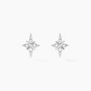 Sale Histoire d'Or Boucles D'oreilles Puces Astre Precieux Argent Blanc Oxyde