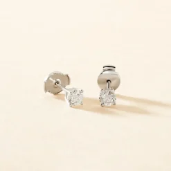 Sale Histoire d'Or Boucles D'oreilles Puces Aphrodite or blanc diamant