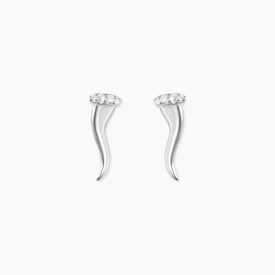 Best Histoire d'Or Boucles D'oreilles Puces Amalthee Argent Blanc Oxyde De Zirconium