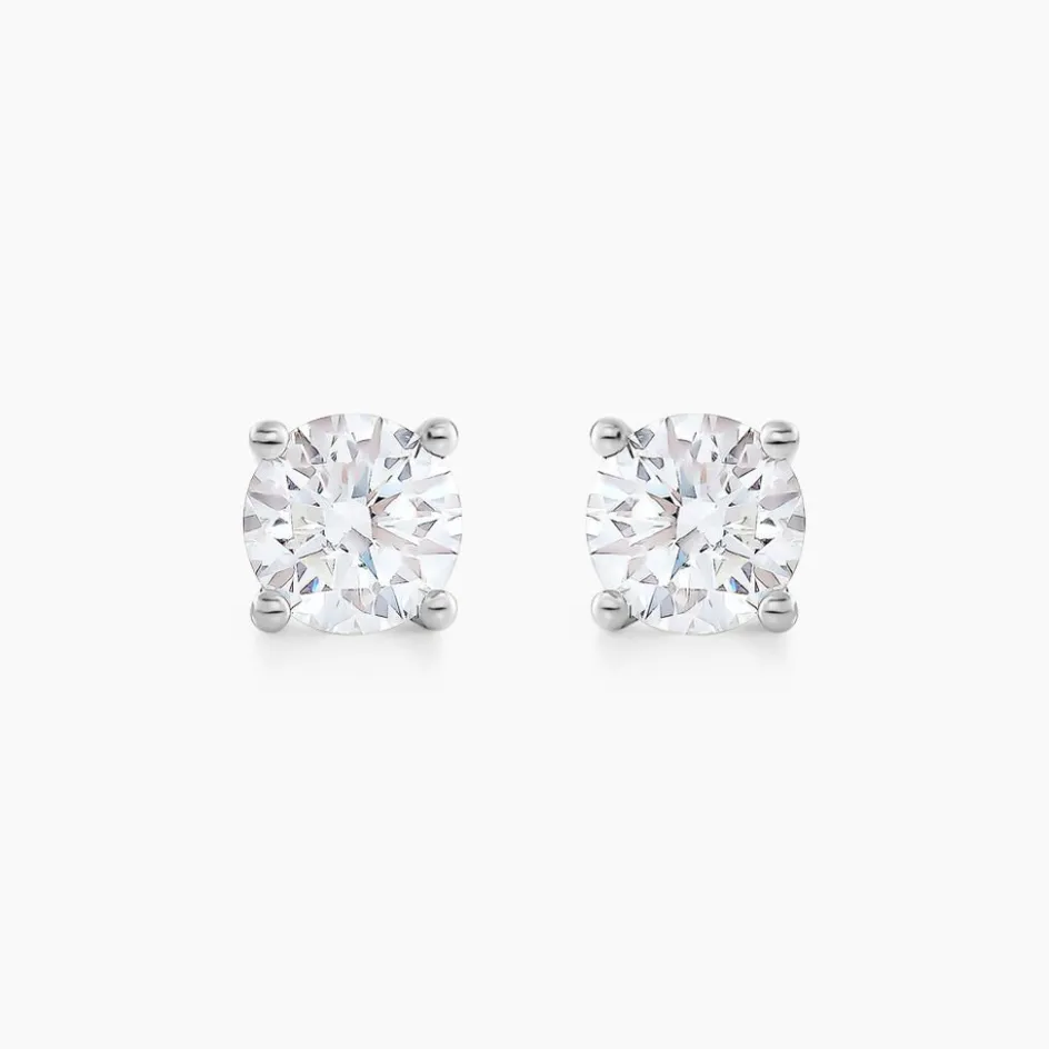 Best Histoire d'Or Boucles D'oreilles Puces Aphrodite or blanc diamant