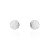 Best Histoire d'Or Boucles D'oreilles Puces Ayana Argent Blanc