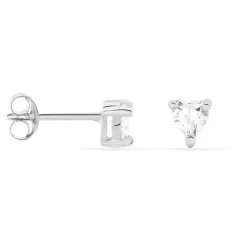 Clearance Histoire d'Or Boucles D'oreilles Puces Breana Argent Blanc Oxyde De Zirconium