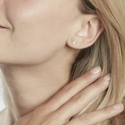 Clearance Histoire d'Or Boucles D'oreilles Puces Bartholomée Papillon Or Jaune