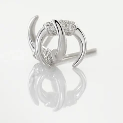 Best Histoire d'Or Boucles D'oreilles Puces Corneliana Argent Blanc Oxyde De Zirconium