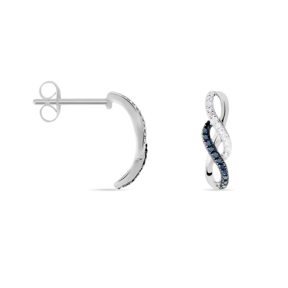 Best Histoire d'Or Boucles D'oreilles Puces Callune Or Blanc Diamant