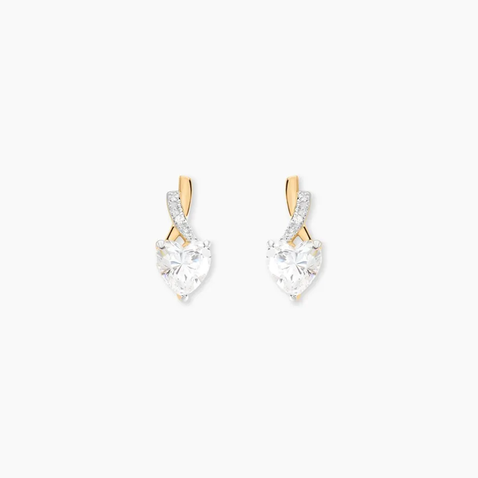 Histoire d'Or Boucles D'oreilles Puces Clothilde De Zirconium* Boucles D'Oreilles|Clous D'Oreilles