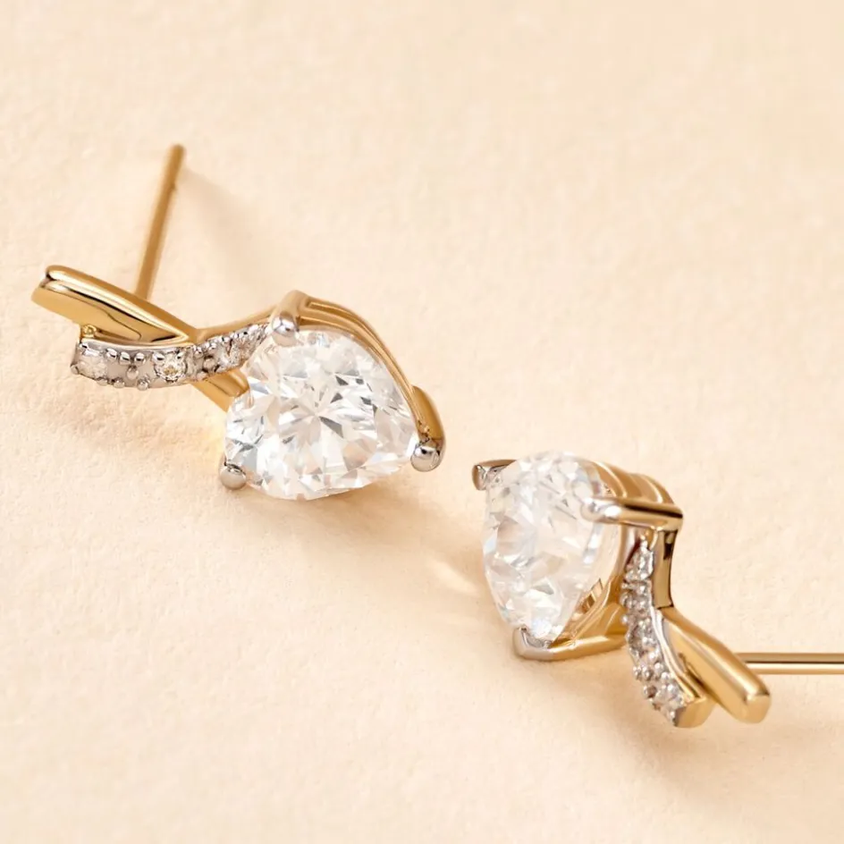 Histoire d'Or Boucles D'oreilles Puces Clothilde De Zirconium* Boucles D'Oreilles|Clous D'Oreilles