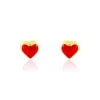 Sale Histoire d'Or Boucles D'oreilles Puces Coralie Coeur Or Jaune