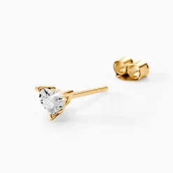 Outlet Histoire d'Or Boucles D'oreilles Puces Diamotion or jaune diamant