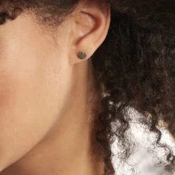 Best Histoire d'Or Boucles D'oreilles Puces Eryne Or Jaune