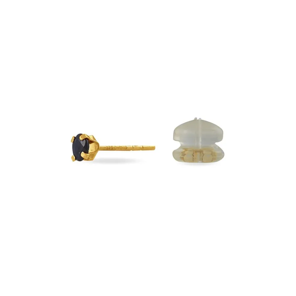 Clearance Histoire d'Or Boucles D'oreilles Puces Elea Serti Griffe or jaune saphir