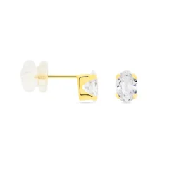 Online Histoire d'Or Boucles D'oreilles Puces Elea or jaune oxyde