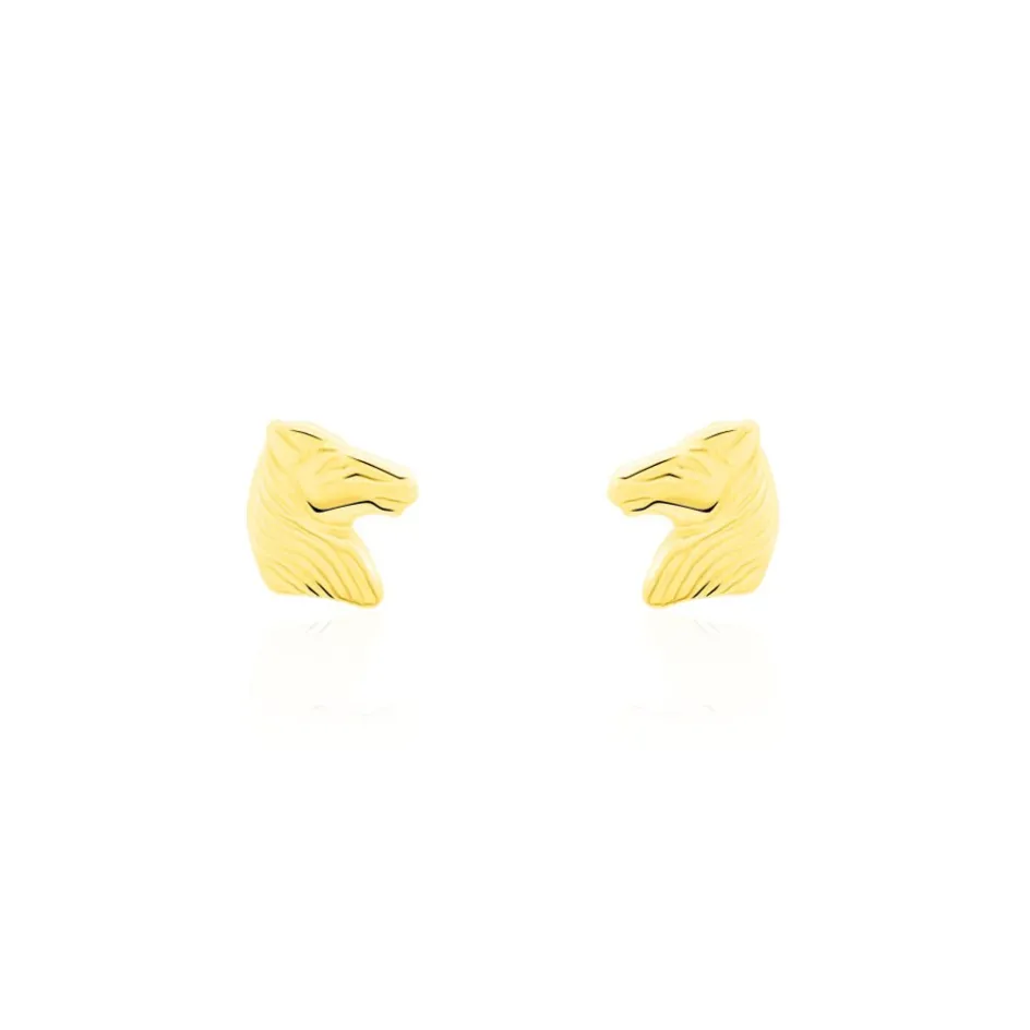 Clearance Histoire d'Or Boucles D'oreilles Puces Freyia Cheval Or Jaune