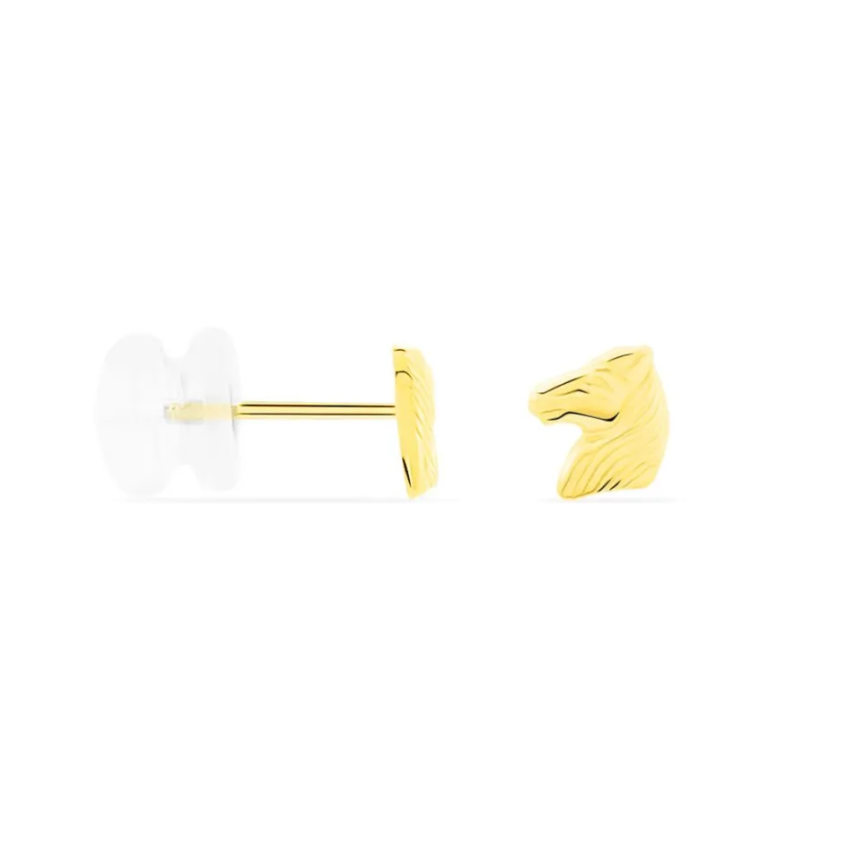 Clearance Histoire d'Or Boucles D'oreilles Puces Freyia Cheval Or Jaune