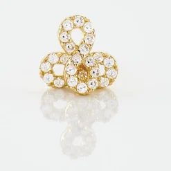 Best Histoire d'Or Boucles D'oreilles Puces Fannelle Infini Or Jaune Oxyde De Zirconium