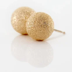 Discount Histoire d'Or Boucles D'oreilles Puces Fidelia Boule Sablee or jaune