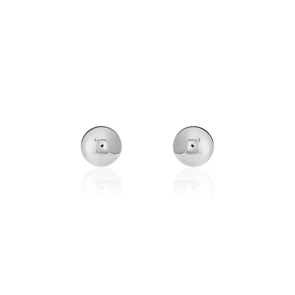 Online Histoire d'Or Boucles D'oreilles Puces Fidelia Boule or blanc