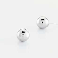 Online Histoire d'Or Boucles D'oreilles Puces Fidelia Boule or blanc