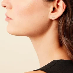 Best Histoire d'Or Boucles D'oreilles Puces Friðrika Or Jaune