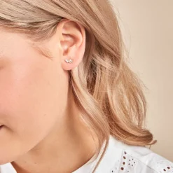 Sale Histoire d'Or Boucles D'oreilles Puces Gemariah Or Jaune Diamant Synthétique