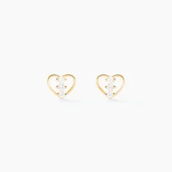 Sale Histoire d'Or Boucles D'oreilles Puces Konnor Or Jaune Oxyde De Zirconium