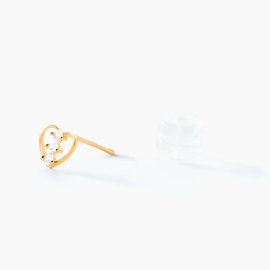 Sale Histoire d'Or Boucles D'oreilles Puces Konnor Or Jaune Oxyde De Zirconium