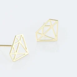 Best Histoire d'Or Boucles D'oreilles Puces Kais Or Jaune