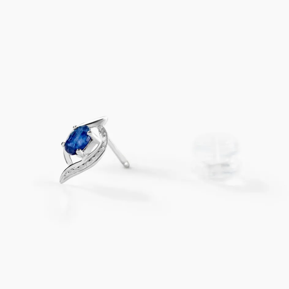 Clearance Histoire d'Or Boucles D'oreilles Puces Lydia Or Blanc Saphir