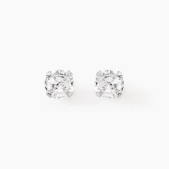 Outlet Histoire d'Or Boucles D'oreilles Puces Laena Argent Blanc Oxyde De Zirconium